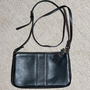 Coach Black Leather Crossbody Bag